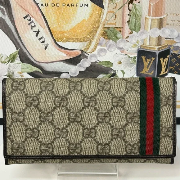 GUCCI Sherry Line Monogram Continental Wallet 😍❤️ - Picture 5 of 17